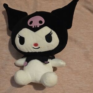 Black and White Plush Toy
